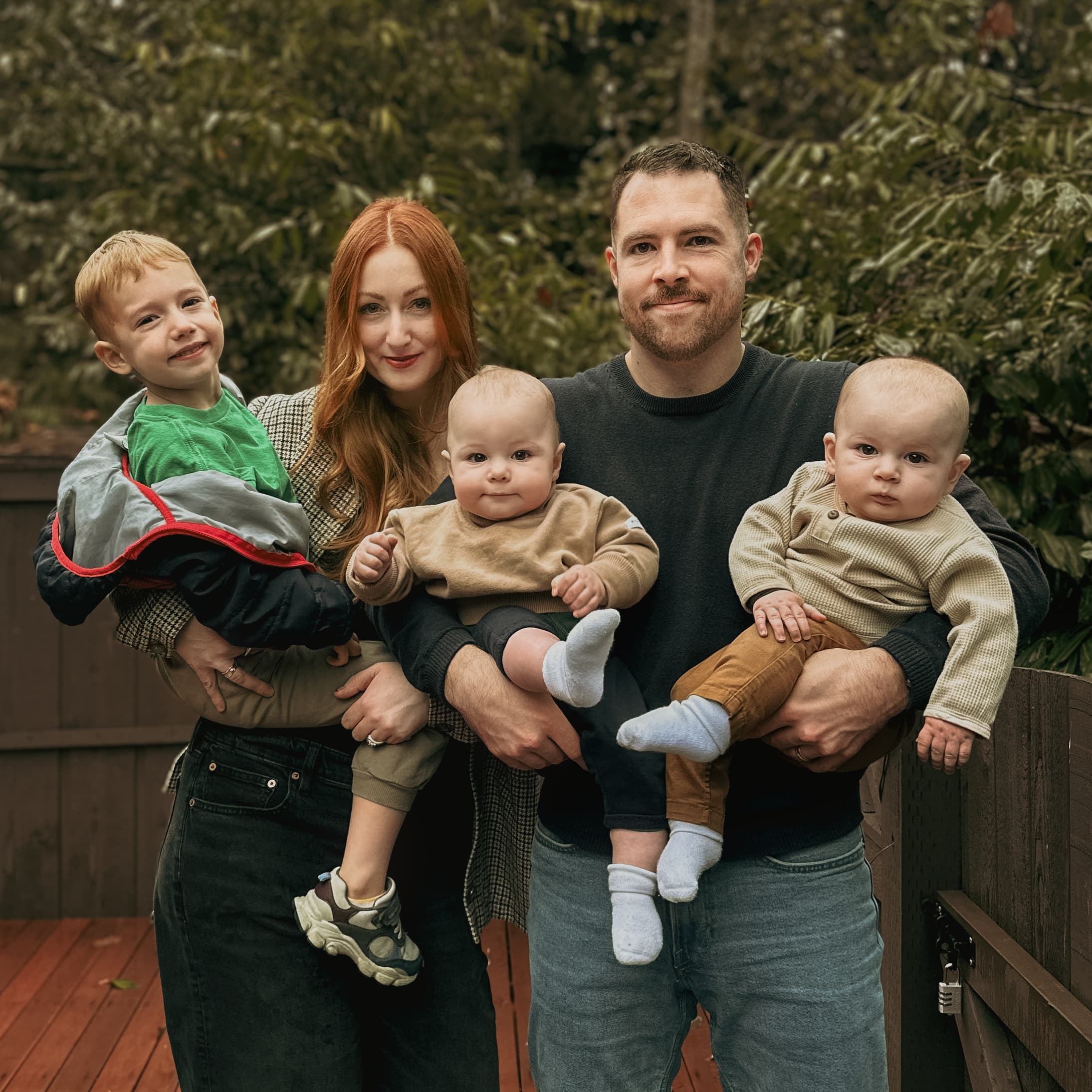Gabe Penner with family in Vancouver